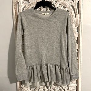 Anthropologie Peplum Sweatshirt